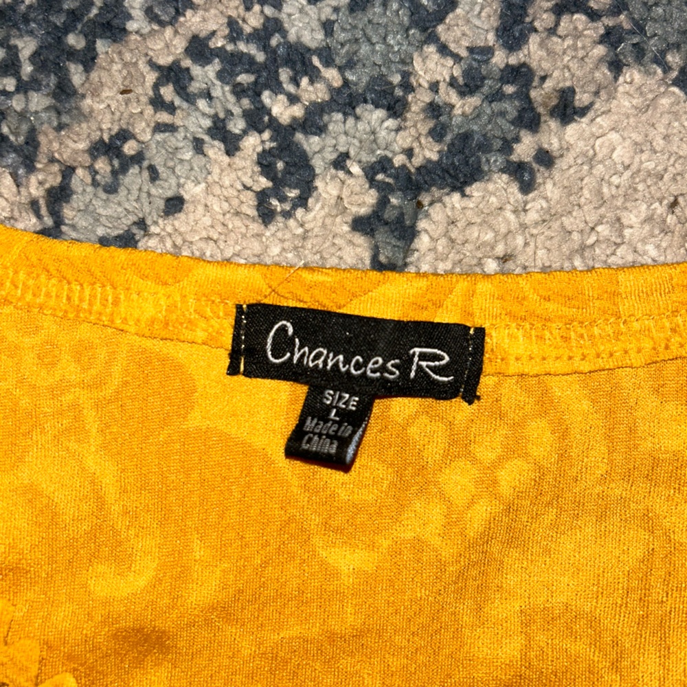 womens L yellow shirt